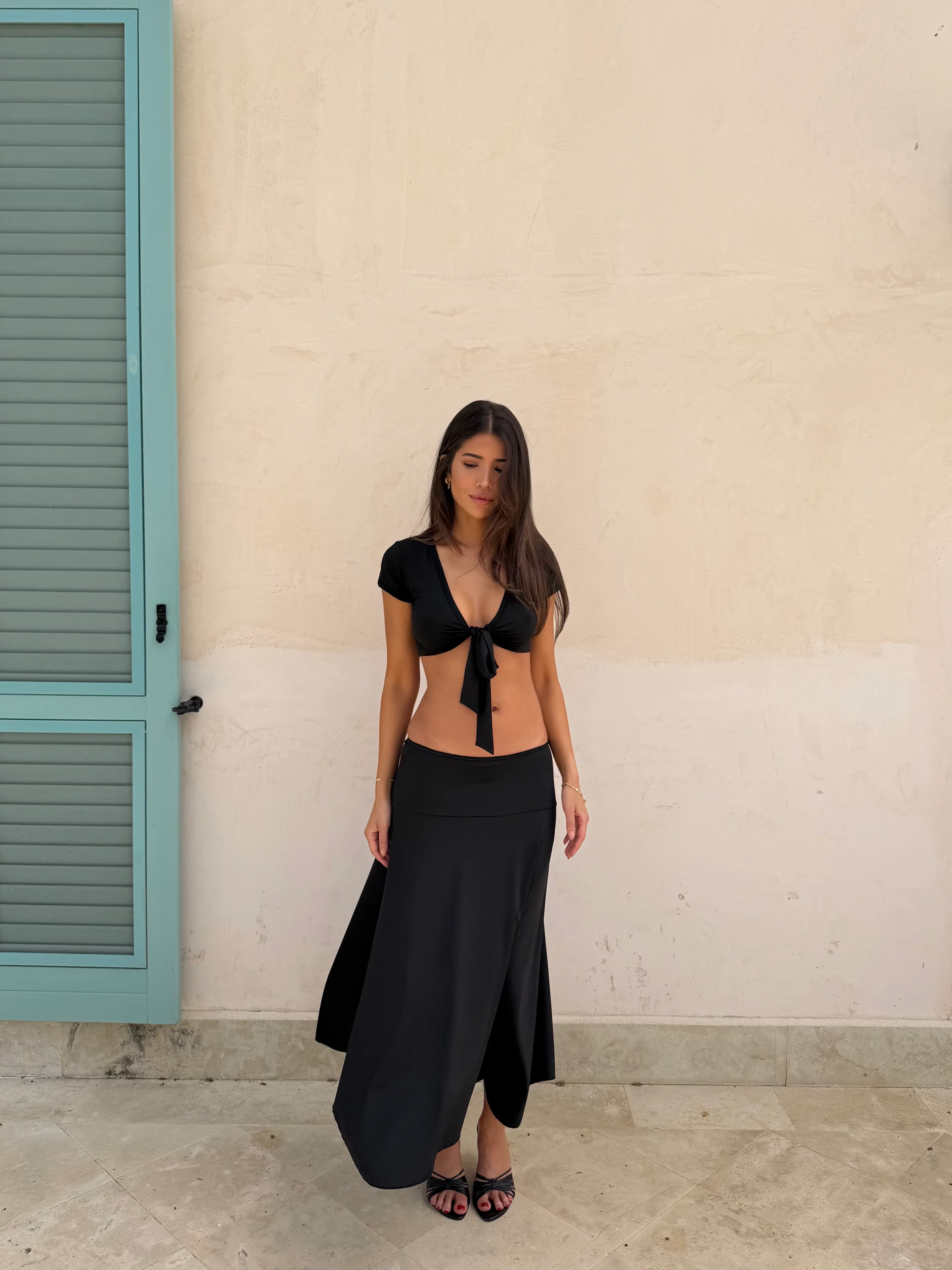 Bolero Lace Top - Black - Image 11