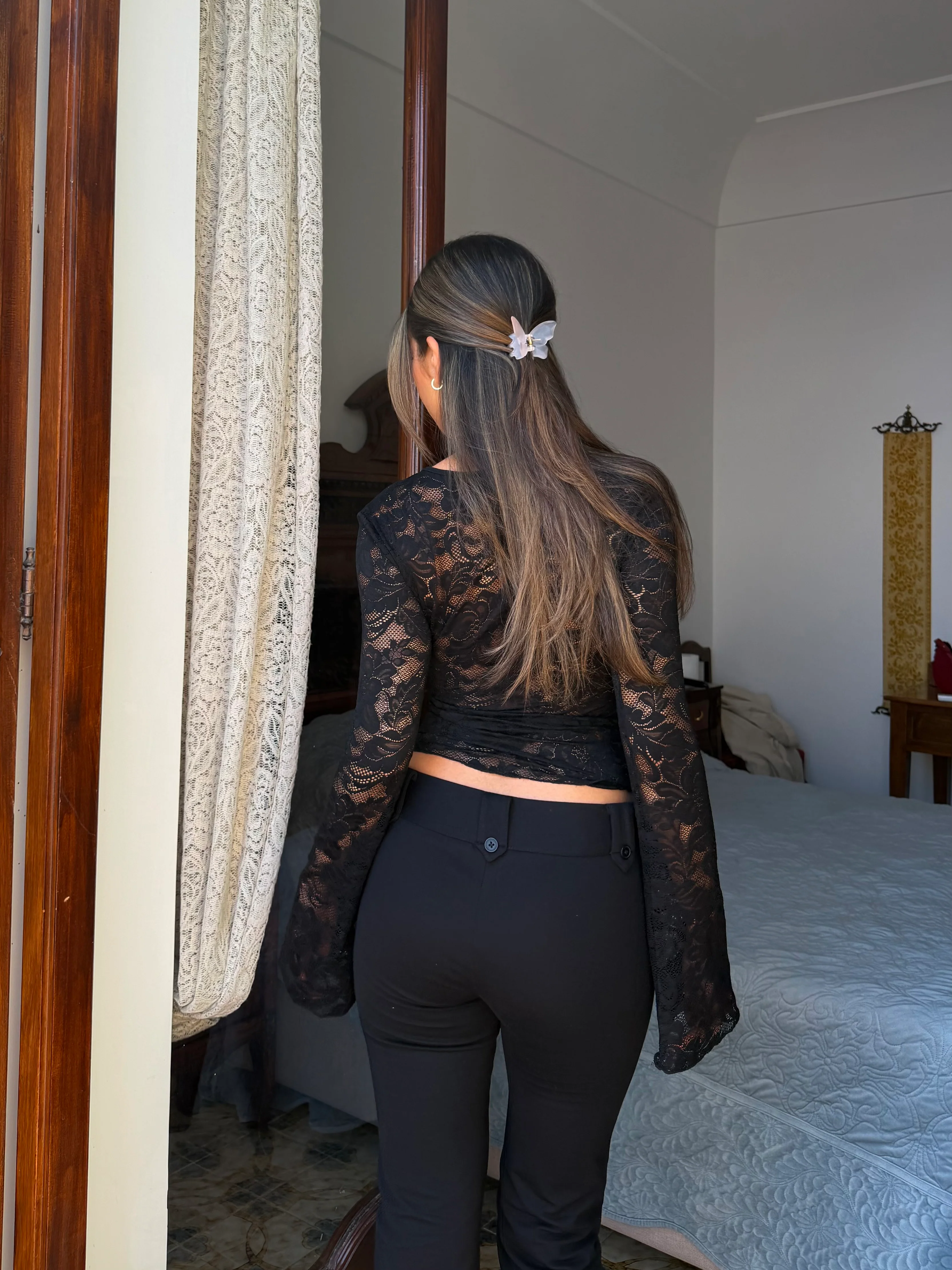 Lua lace top - sort - Image 5