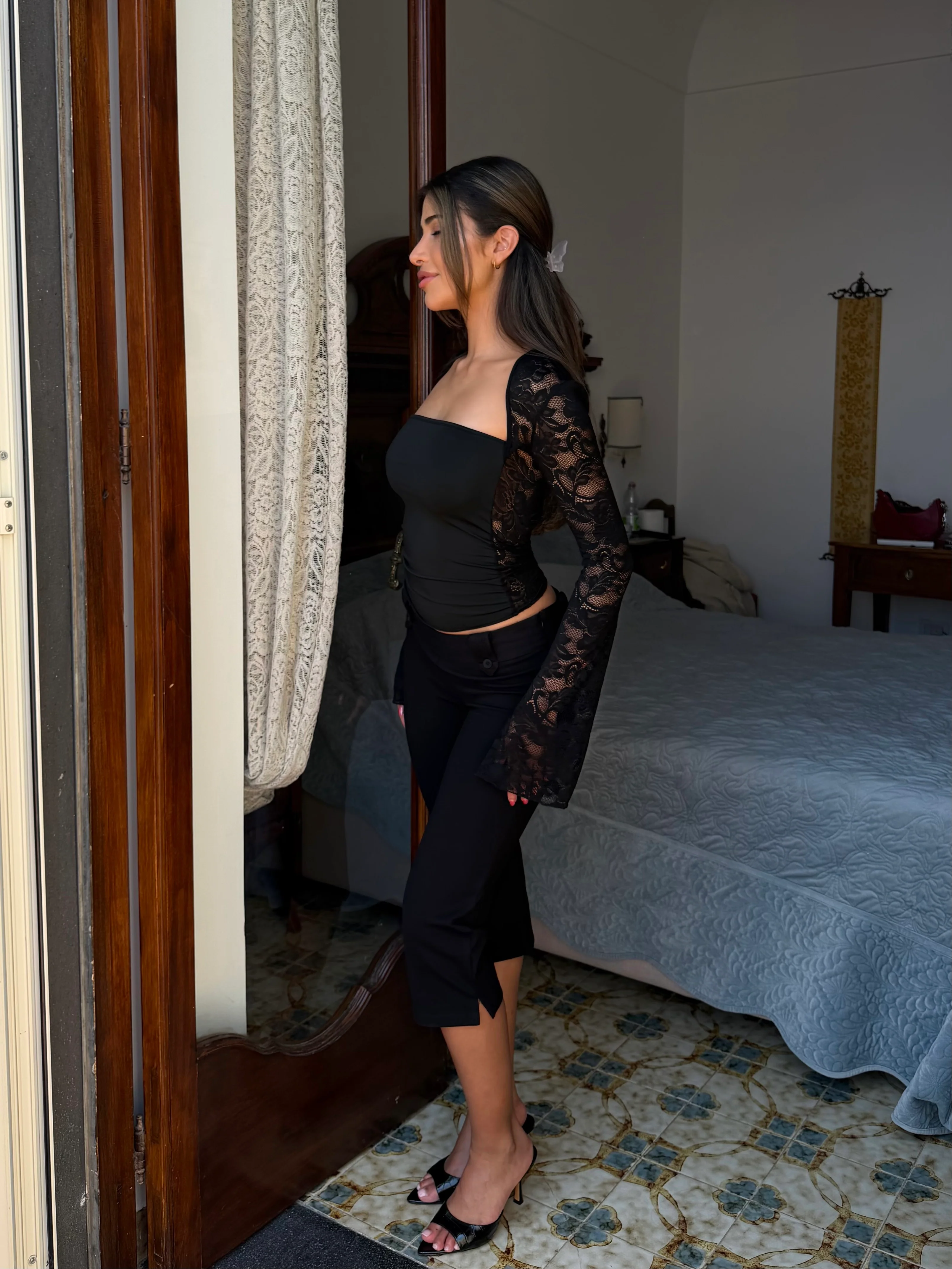 Lua lace top - sort - Image 7