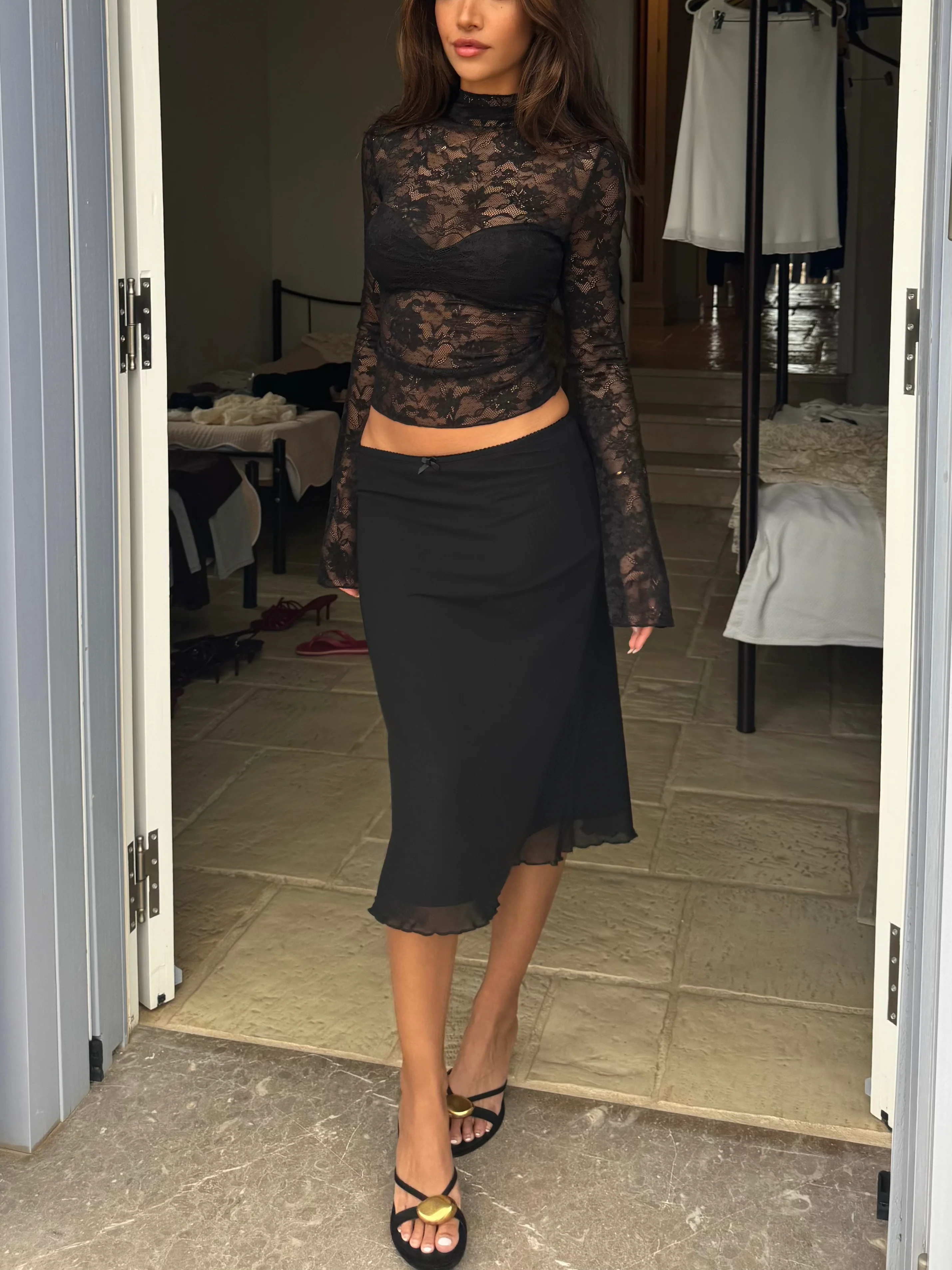 Melia mesh skirt - black - Image 2
